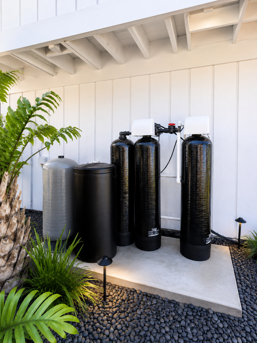 Professionally installed whole home water filtration system